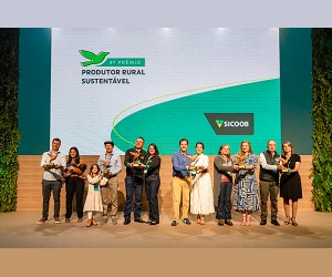 Sicoob celebra boas práticas no campo na 4ª edição do Prêmio Produtor Rural Sustentável