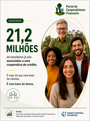 Cooperativismo de crédito chega a 21,2 milhões de associados e ainda tem espaço para crescer