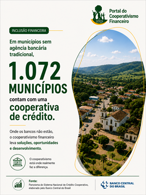 Presença única de cooperativas de crédito